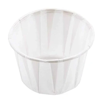 Image of We Can Source It Ltd Compostable Paper Souffle Cup Portion Pots, Ramekin Sauce Pots 1oz, 5000 Pieces