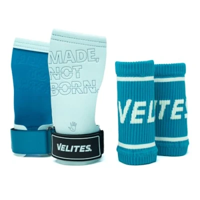Image of Velites I Quad Pro Hand Grips Size M Professional Cross Training Gloves or Gymnastics Suitable for any surface Use with Magnesium Design without holes Includes free bands.