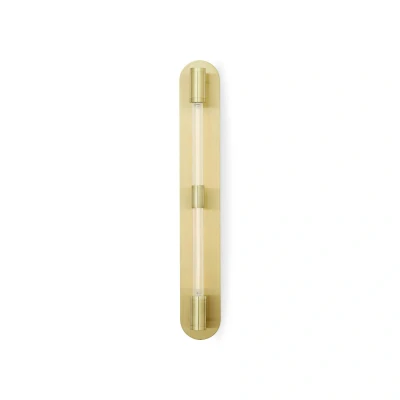 Image of DESIGN BY US Liberty Double wall light, gold coloured, 2 bulb, height 83 cm