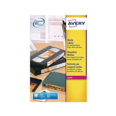 Image of Avery L7666 25 3.5inch Diskette Label 70x52mm (250 Labels)