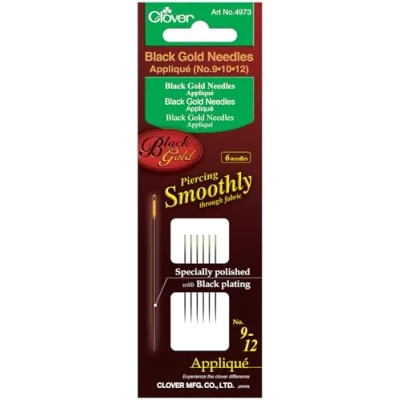 Image of Clover Black Gold Needles: Applique/Sharps Assorted, 1