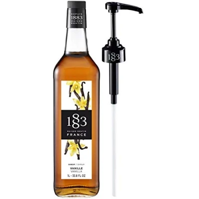 Image of Routin 1883 Premium Vanilla Syrup (Glass Bottle) 1L + Pump