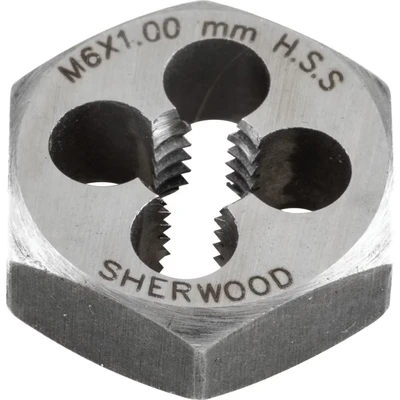 Image of Sherwood 6.0X1.00MM HSS Hexagon Die Nut