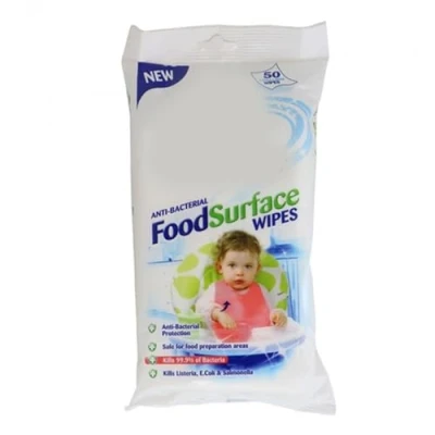 Image of Zale Yardley Antibacterial Food Surface Cleaning Wipes 50Pcs, Wipes, Household Remove Soap Scum, Stains and Dirt,