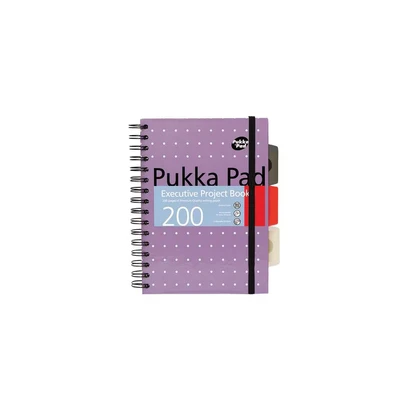 Image of Pukka Pad Executive Ruled Wirebound Project Book A5 (3 Pack) 6336 MET