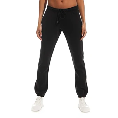 Image of Light &amp; Shade LSLPNT006 Women&#039;s Pastel Brights Loungewear Sweatpants Joggers Jogging Pants Bottoms Black