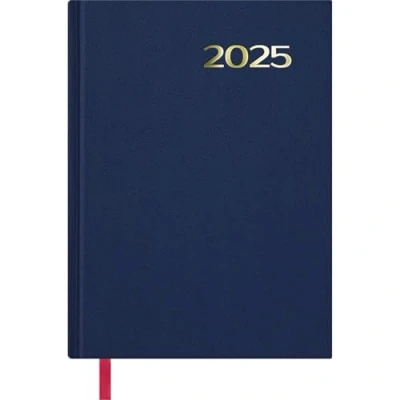 Image of Dohe 2025 Planner Spanish Agenda, Day per Page, A5 Size (14x20 cm), 12 Months January to December, Hardcover, Office Supplies SÍNTEX Blue