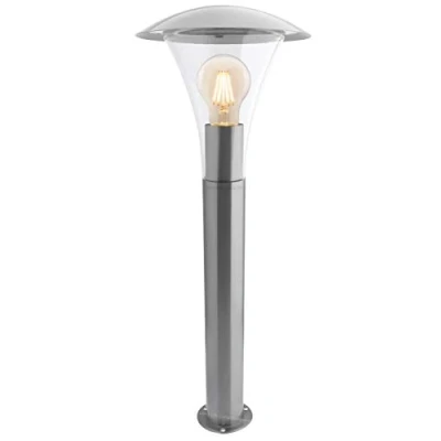 Image of Modern Outdoor Bollard Light Stainless Steel Garden Pathway Lantern Post ZLC026 with 4w E27 LED Warm