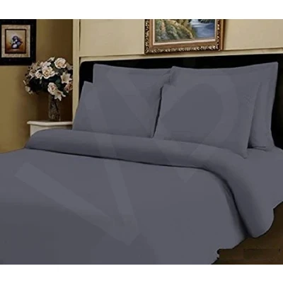 Image of Viceroybedding Pair of 100% Egyptian Cotton Pillow Cases, 400 Thread Count (House Wife, Slate Grey)