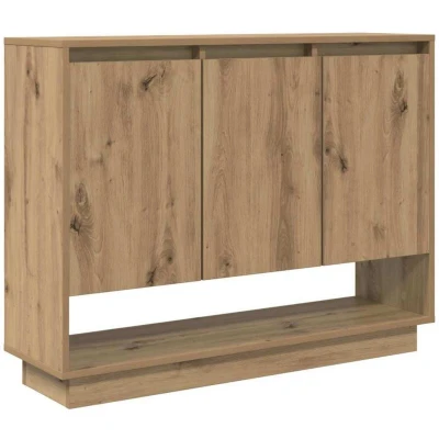 Image of vidaXL Sideboard Artisan oak 97 x 29 75 cm Engineered wood