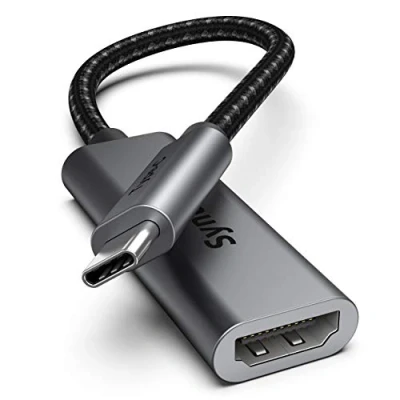 Image of Syntech USB C to HDMI and Thunderbolt 3/4 Adapter Compatible with iPhone 15 Pro Max MacBook Air iPad mini 6 2020 iMac 2021 Surface 8/X Go Studio Galaxy Dell