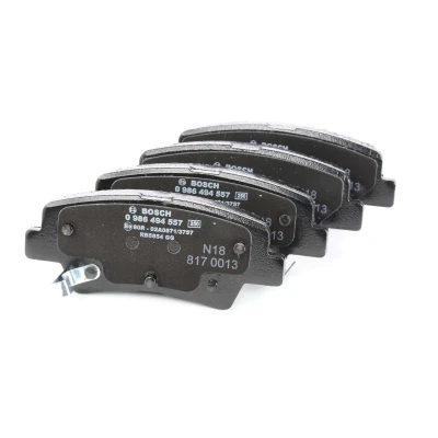 Image of 0446602280, 583021RA30, 583021WA30, 583021WA35, 583022KA10 Brake pad set BOSCH 0 986 494 557 HYUNDAI: i10 II Hatchback, Tucson, i40 Estate