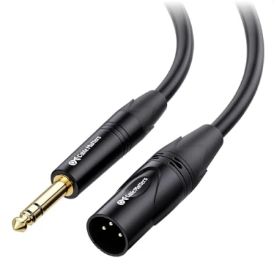 Image of Cable Matters (1/4 Inch 6.35mm XLR to Jack 1.8 m Male (Jack Cable, TRS Cable)