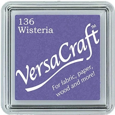 Image of Tsukineko VKS136 Wisteria Versacraft Ink Pad, Purple, Small,3.4 x 3.4 2 cm