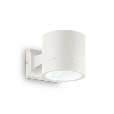 Image of Snif Round 1 Light Outdoor Up Down Wall White, Putty IP54, G9