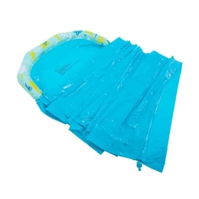 Image of Aqua Slide Blue Ideal To Use With A For Kids. Includes Hose Attachment Showering Feature &amp; Inflatable Cushion. Water Fun, Summer Garden Outdoor Toy, Slip And Ages 3+