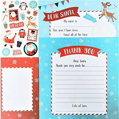 Image of Tallon International Letter to Santa Pack: Letter, Stickers, Thank You &amp; Envelope (20022)