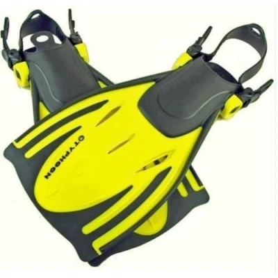 Image of Typhoon Adult T Jet Fins Yellow S/M UK 4 to 7.5