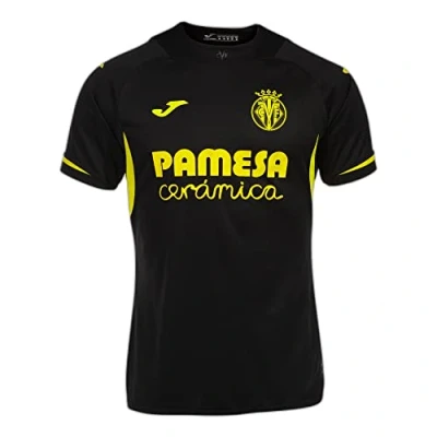 Image of Villarreal CF Official 22/23 Third Kit Match Jersey, Hort Sleeve T Shirt, Unisex, Black, L