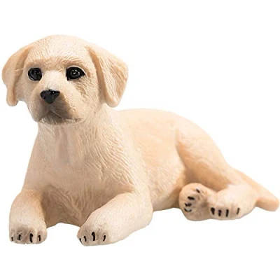 Image of MOJO Labrador Puppy Pet Hand Painted Toy Figure Paradise Collection True to Life &amp; Highly Detailed Designed in UK