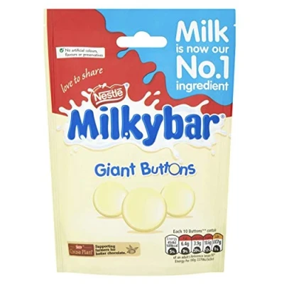 Image of Nestle Milkybar Giant Buttons Sharing Bag White Chocolate, 103 g