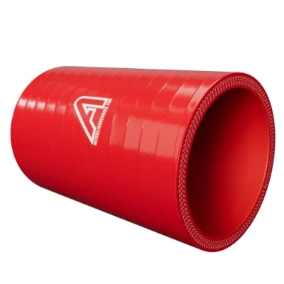 Image of 65mm 2 9/16&quot; ID Silicone Straight Hose Joiner Coupler 50mm Length Red
