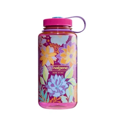 Image of Nalgene Water Bottle &#039;WH Sustain&#039; 1 Litre Botanical Florals