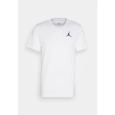 Image of Jordan Jumpman CREW Basic Tshirt, Men&#039;s, Size: Small, White/black
