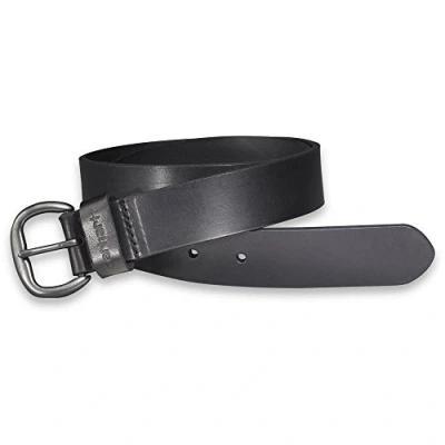 Image of Carhartt Women&#039;s Leather Jean Belt,Black,Small