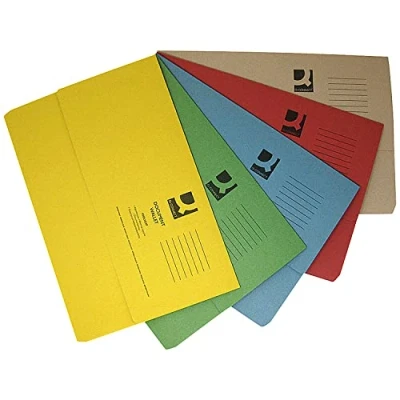 Image of Q Connect Document Wallets Foolscap Assorted (Pack of 50) KF01490