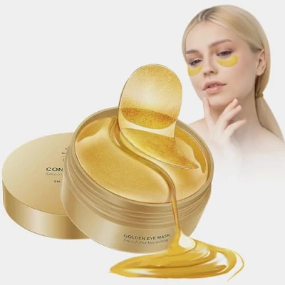Image of Under Eye Patches, Gold Masks for Puffy Eyes, Masks, Dark Circles Treatment Women, Improve Bags, Fine Lines and Wrinkles, Skincare, 30Pairs