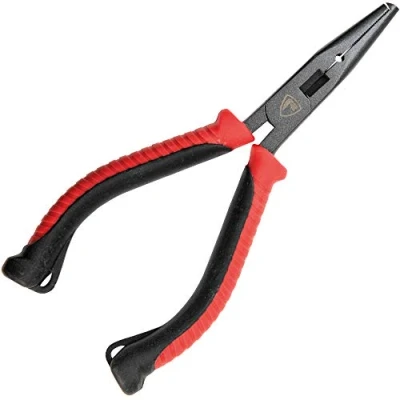 Image of Fox Rage Pike Predator Fishing Carbon Steel Gunmetal Grey Split Ring Pliers 5&quot; Ergonomic Handles
