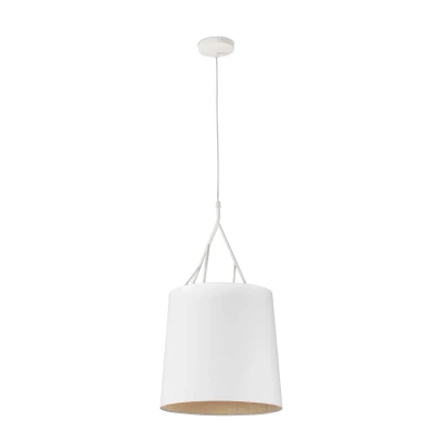 Image of Tree 1 Light Ceiling Pendant White with Shade, E27