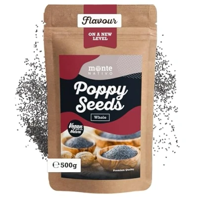 Image of Poppy Seeds Monte Nativo (500g) for Cooking Perfect Crackers Poppies Blue