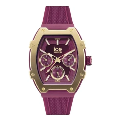 Image of ICE Watch Women&#039;s Multi Dial Quartz 022868, Burgundy Silicone Strap, 24 hour Display, Luminous Hands &amp; Numbers, 2 year Warranty