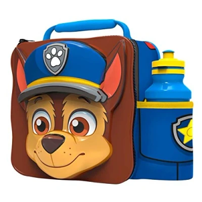 Image of Paw Patrol Chase 3D Thermal Lunch Bag and 500ml Bottle Set