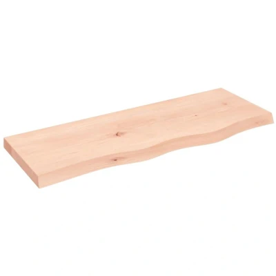 Image of vidaXL Wall Shelf 80x30x(2 4) cm Untreated Solid Wood Oak