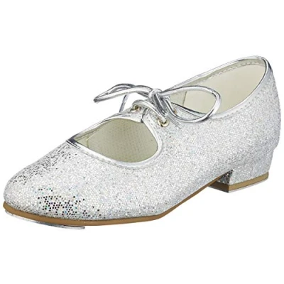 Image of Roch Valley Low Heel Hologram Tap Shoes C10 Silver