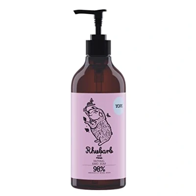 Image of Yope Naturalne mydło do rąk Rabarbar i róża 500ml