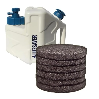 Image of LifeSaver® Cube Activated Carbon Filters (Pack of 6) Effective up to 100 litres Reduces Chemicals &amp; Heavy Metals Improves Taste and Odour