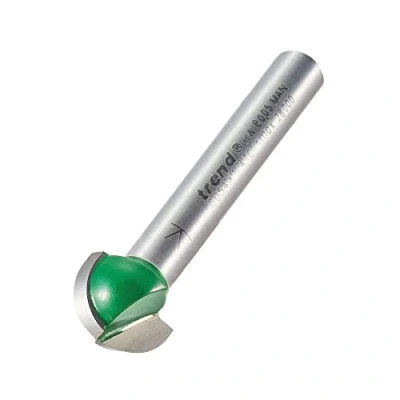Image of Trend CraftPro Cavetto Router Cutter Bit, 1/4 Inch Shank, 6.3mm Radius and 12.7mm Cut Diameter, Tungsten Carbide Tipped, C054X1/4TC
