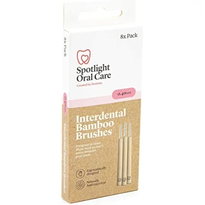 Image of Spotlight Oral Care 8 Interdental Bamboo Brushes 0.4mm Pack of 1