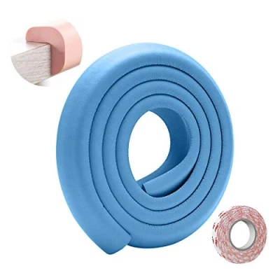 Image of SONARIN Baby Safety Edge &amp; Corner Guards,2M/6.6ft Protectors Furniture Table L Shape with Strong Adhesive Tape,Colorful Child Protection(Blue)