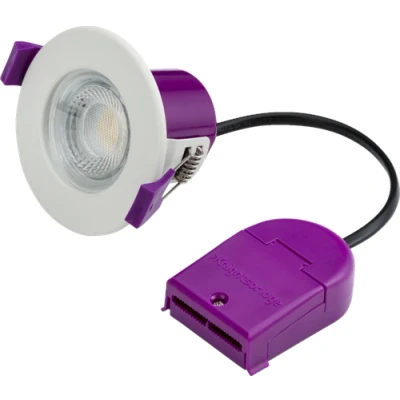 Image of KnightsBridge 230V IP65 5W Fire Rated CCT LED Downlight