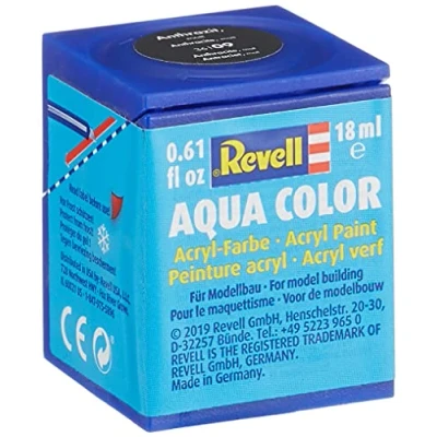 Image of Revell 18ml Aqua Color Acrylic Paint (Anthracitegrey Mat Finish)