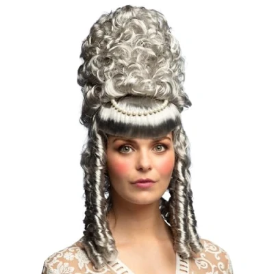 Image of Boland Marie Sophie Grey Curly Wig Synthetic Hair Medieval Noble Masquerade Carnival Theme Party Motto