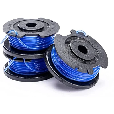 Image of Greenworks Tools Single Cord Spool for Lawn Trimmers (1.65 mm Diameter 4.8 m per Suitable 24 V Series 3 Pieces Included), blue