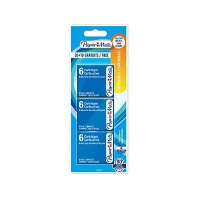 Image of Paper Mate 2027694 Fountain Pen Cartridges (Pack of 60)