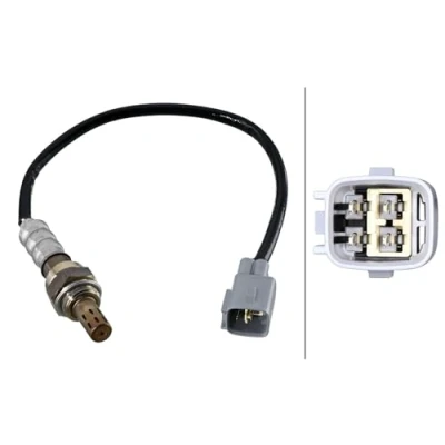 Image of 8946552190, 8946552380 Lambda sensor HELLA 6PA 358 221 541 Heated TOYOTA: Yaris II Hatchback, Verso