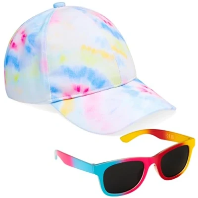 Image of CityComfort Girls Cap and Sunglasses Set, Baseball UV (Multicolor)